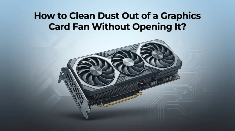 How to Clean Dust Out of a Graphics Card Fan Without Opening It?