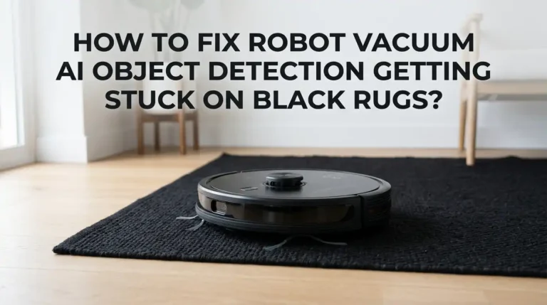 How To Fix Robot Vacuum AI Object Detection Getting Stuck On Black Rugs?