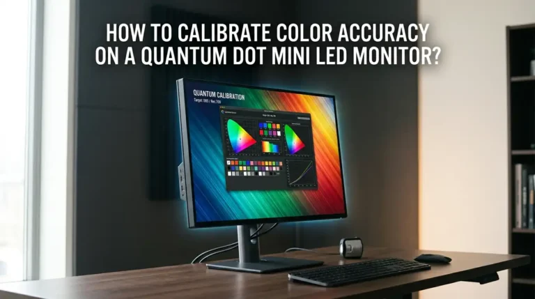 How To Calibrate Color Accuracy On A Quantum Dot Mini LED Monitor?