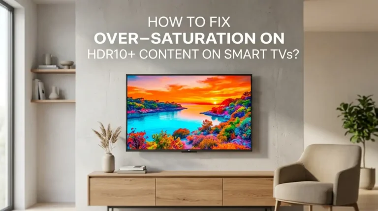 How To Fix Over-Saturation On HDR10+ Content On Smart TVs?
