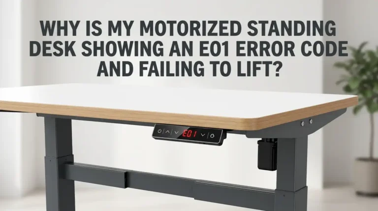 Why Is My Motorized Standing Desk Showing an E01 Error Code and Failing to Lift?