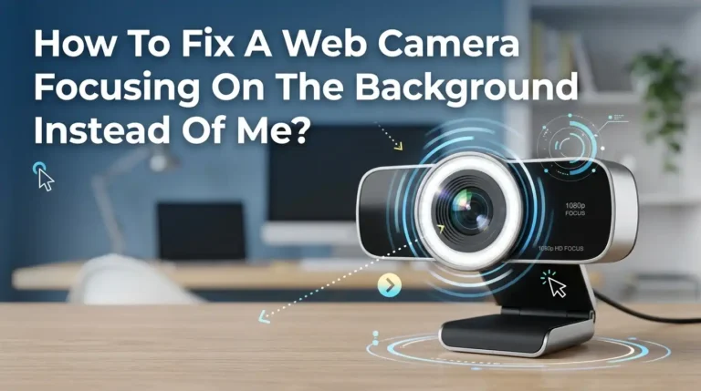 How To Fix A Web Camera Focusing On The Background Instead Of Me?