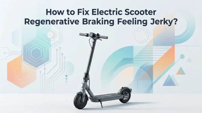 How to Fix Electric Scooter Regenerative Braking Feeling Too Jerky?