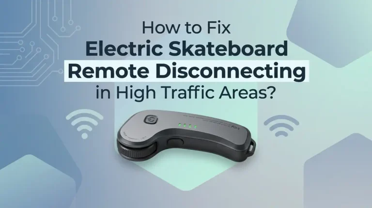 How to Fix Electric Skateboard Remote Disconnecting in High Traffic Areas?