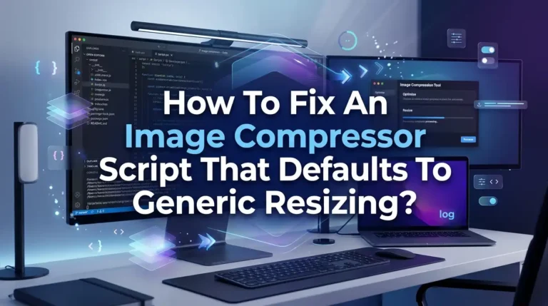 How To Fix An Image Compressor Script That Defaults To Generic Resizing?
