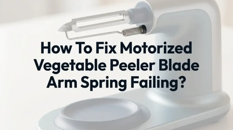 How To Fix Motorized Vegetable Peeler Blade Arm Spring Failing?