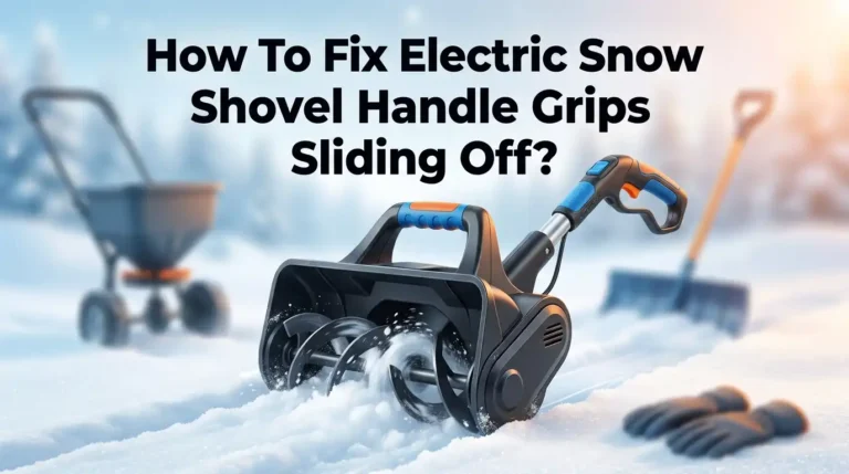 How To Fix Electric Snow Shovel Handle Grips Sliding Off?