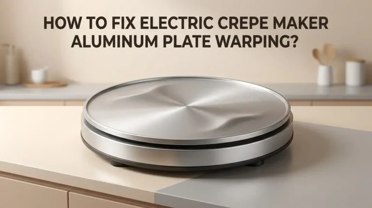 How To Fix Electric Crepe Maker Aluminum Plate Warping?