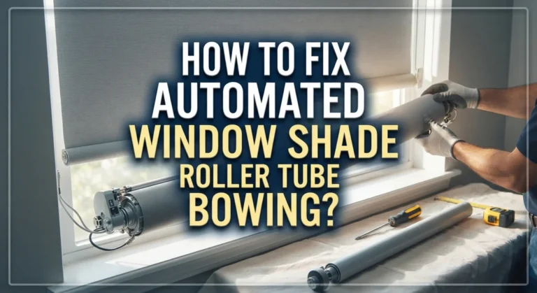 How To Fix Automated Window Shade Roller Tube Bowing?
