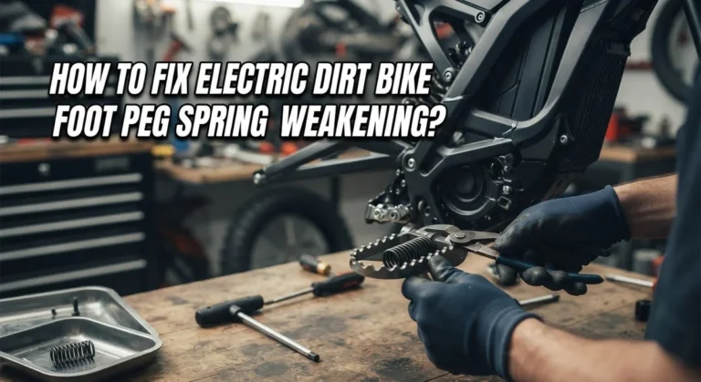 How To Fix Electric Dirt Bike Foot Peg Spring Weakening?
