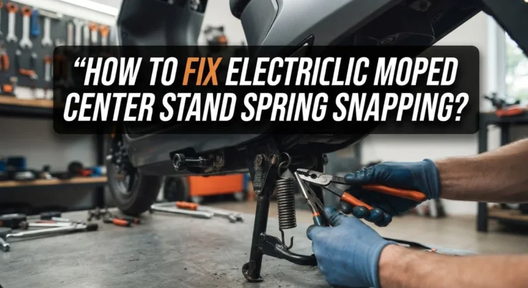 How To Fix Electric Moped Center Stand Spring Snapping?