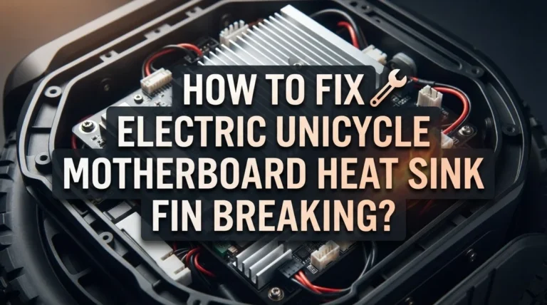 How To Fix Electric Unicycle Motherboard Heat Sink Fin Breaking?