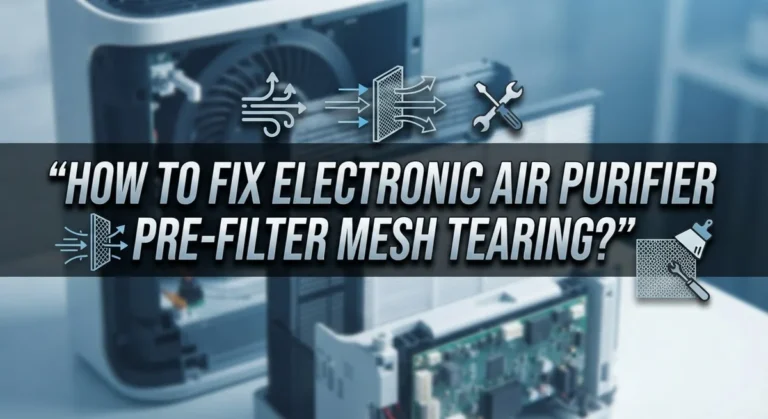 How To Fix Electronic Air Purifier Pre-Filter Mesh Tearing?