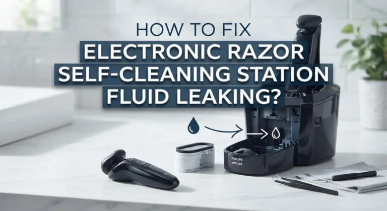How To Fix Electronic Razor Self-Cleaning Station Fluid Leaking?