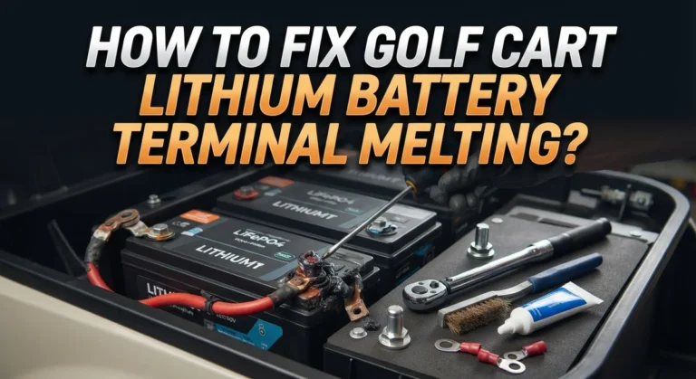 How To Fix Golf Cart Lithium Battery Terminal Melting?