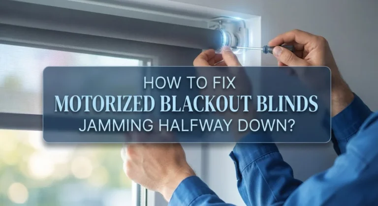 How To Fix Motorized Blackout Blinds Jamming Halfway Down?