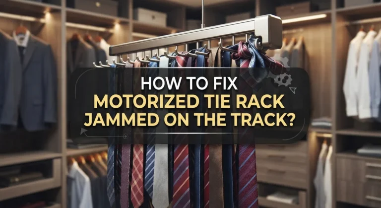 How To Fix a Motorized Tie Rack Getting Jammed On The Track?