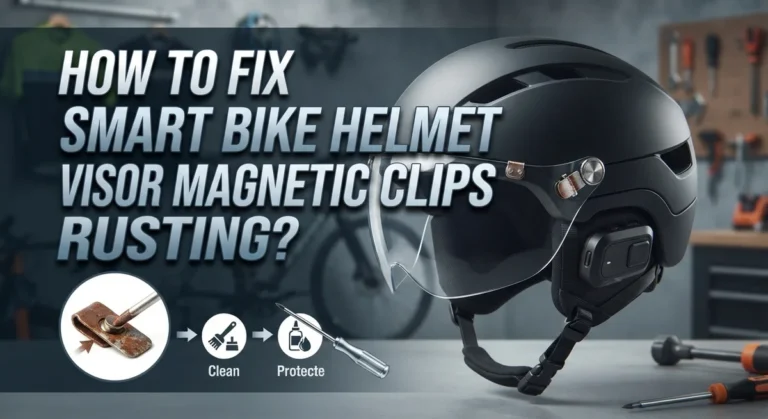 How To Fix Smart Bike Helmet Visor Magnetic Clips Rusting?