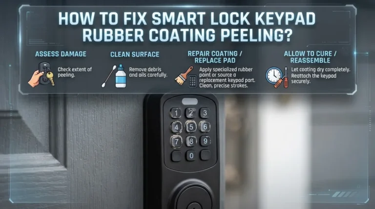 How To Fix Smart Lock Keypad Rubber Coating Peeling?