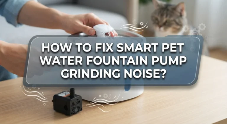How To Fix Smart Pet Water Fountain Pump Grinding Noise?