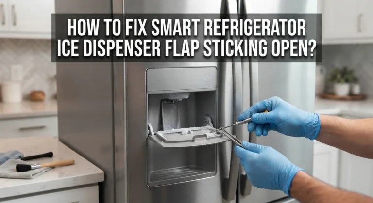 How To Fix Smart Refrigerator Ice Dispenser Flap Sticking Open?
