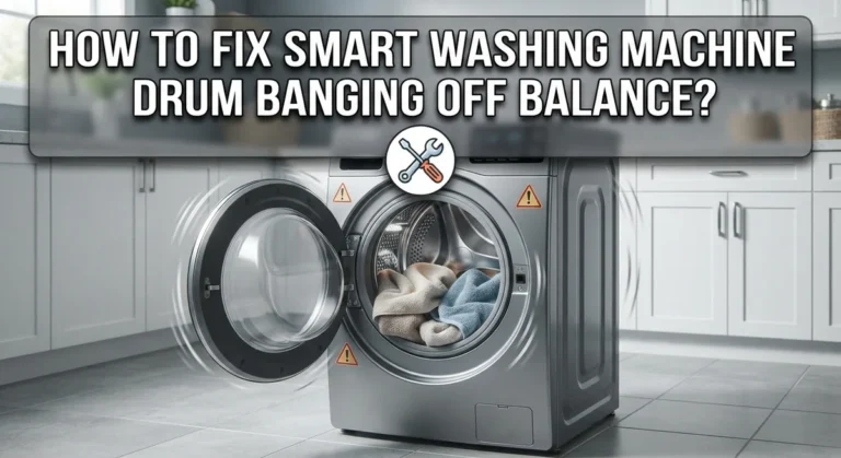 How To Fix Smart Washing Machine Drum Banging Off Balance?