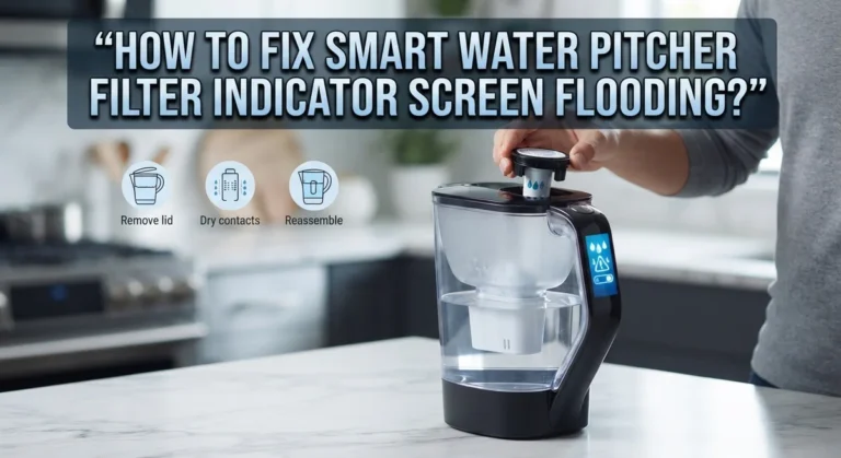 How To Fix Smart Water Pitcher Filter Indicator Screen Flooding?
