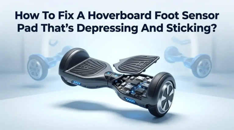 How To Fix A Hoverboard Foot Sensor Pad That’s Depressing And Sticking?